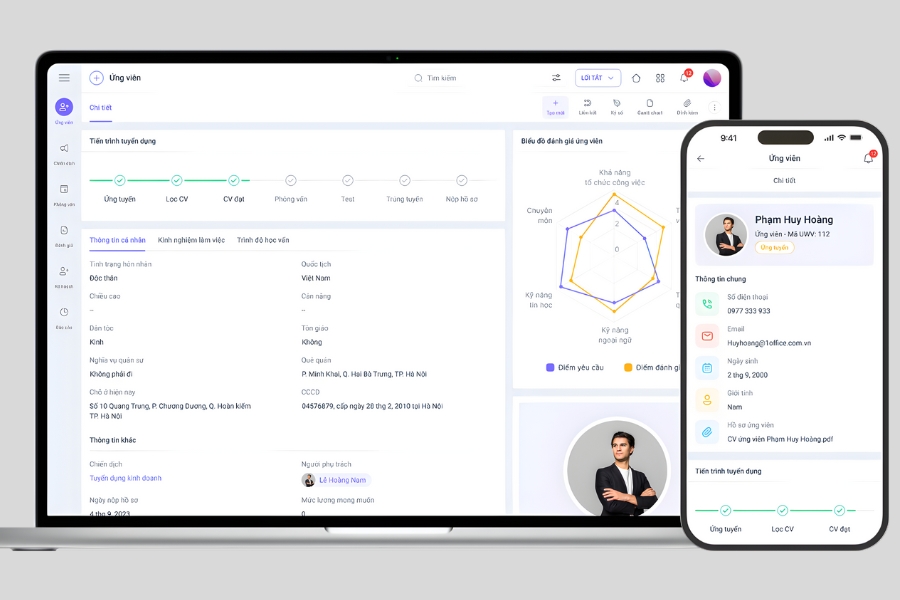 Giải pháp quản lý lương thưởng - nhân sự thông minh với HRM 1Office