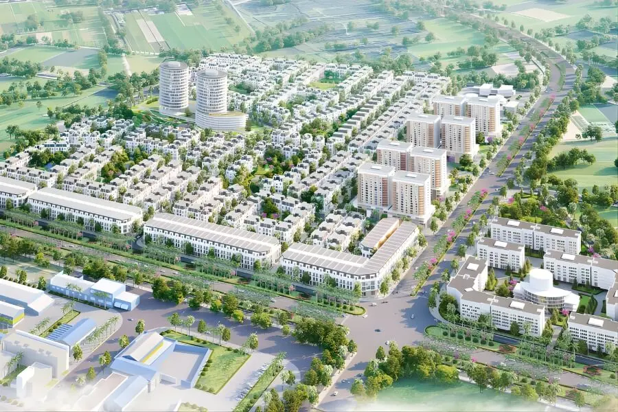 Hệ thống nhà ở và đô thị liền kê ở khu công nghiệp Tràng Duệ