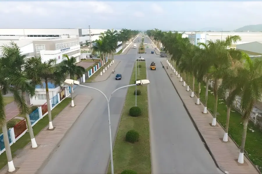 Hình ảnh hệ thống giao thông nôi khu tại KCN Tràng Duệ