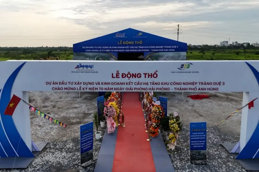 Lễ động thổ dự án KCN Tràng Duệ