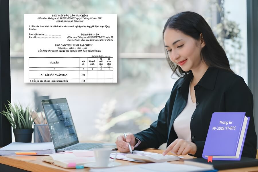 Thay đổi lớn về bảng cân đối kế toán theo Thông tư 99/2025/TT-BTC từ 2026