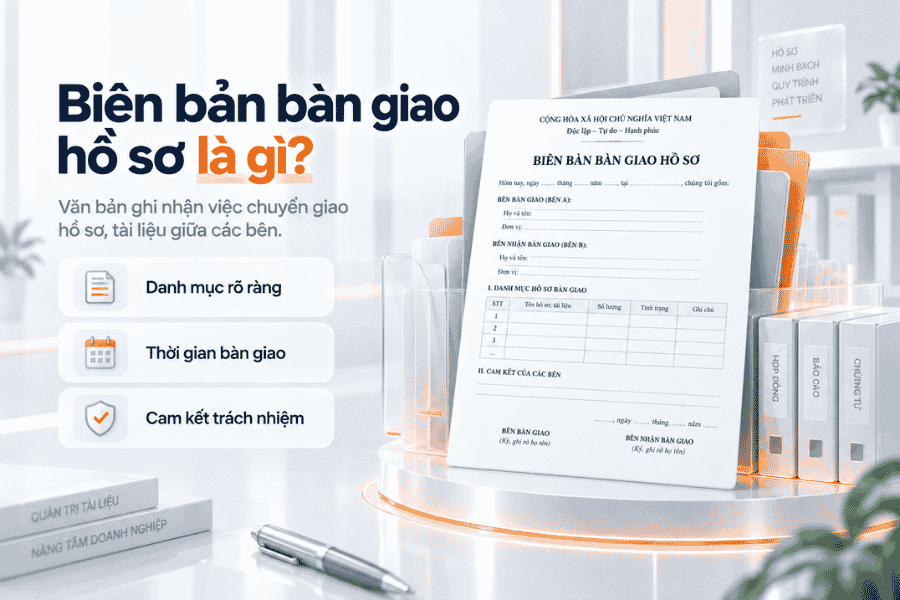 Biên bản bàn giao hồ sơ là gì?