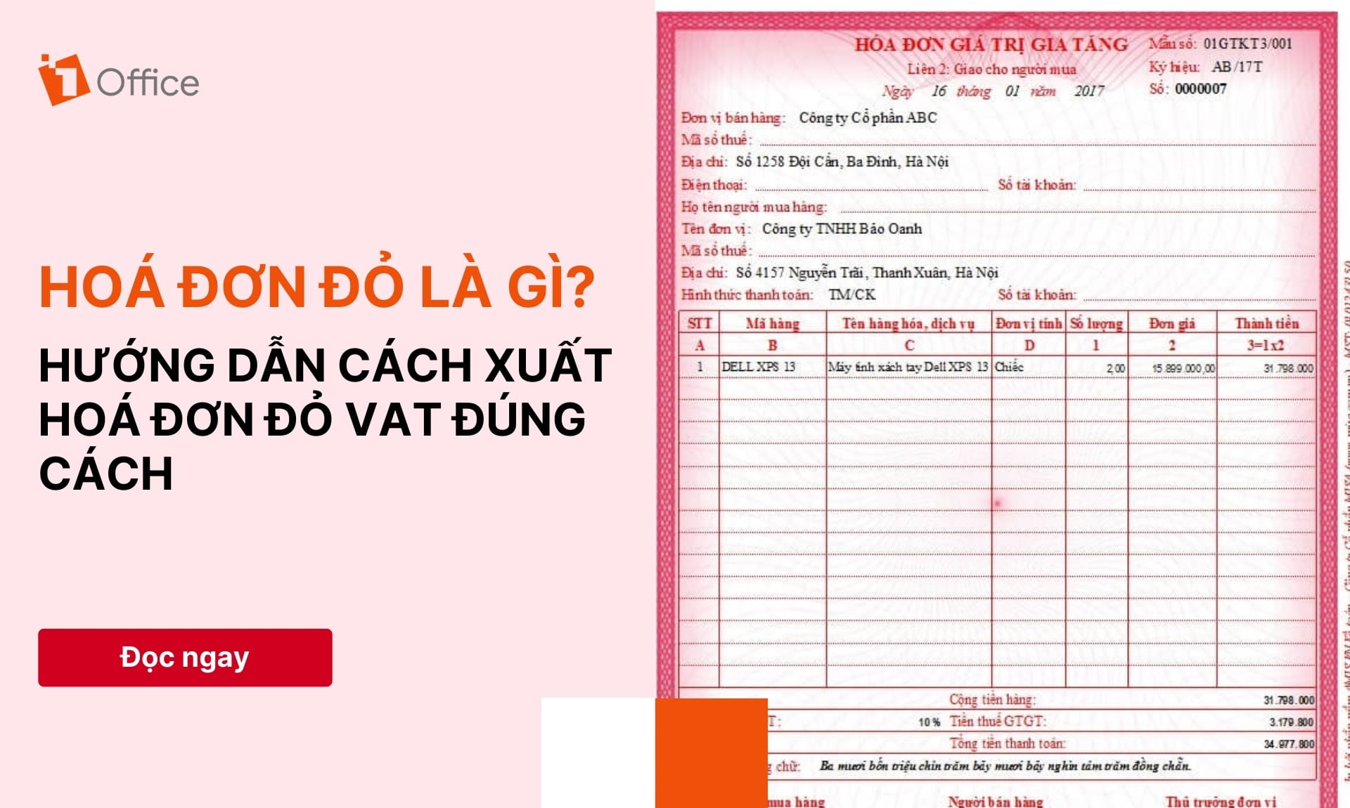 hoá đơn đỏ là gì