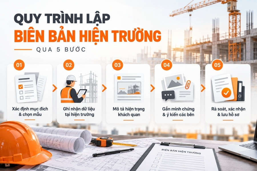 Quy trình giúp biên bản phản ánh đúng hiện trạng và thuận tiện kiểm tra về sau.