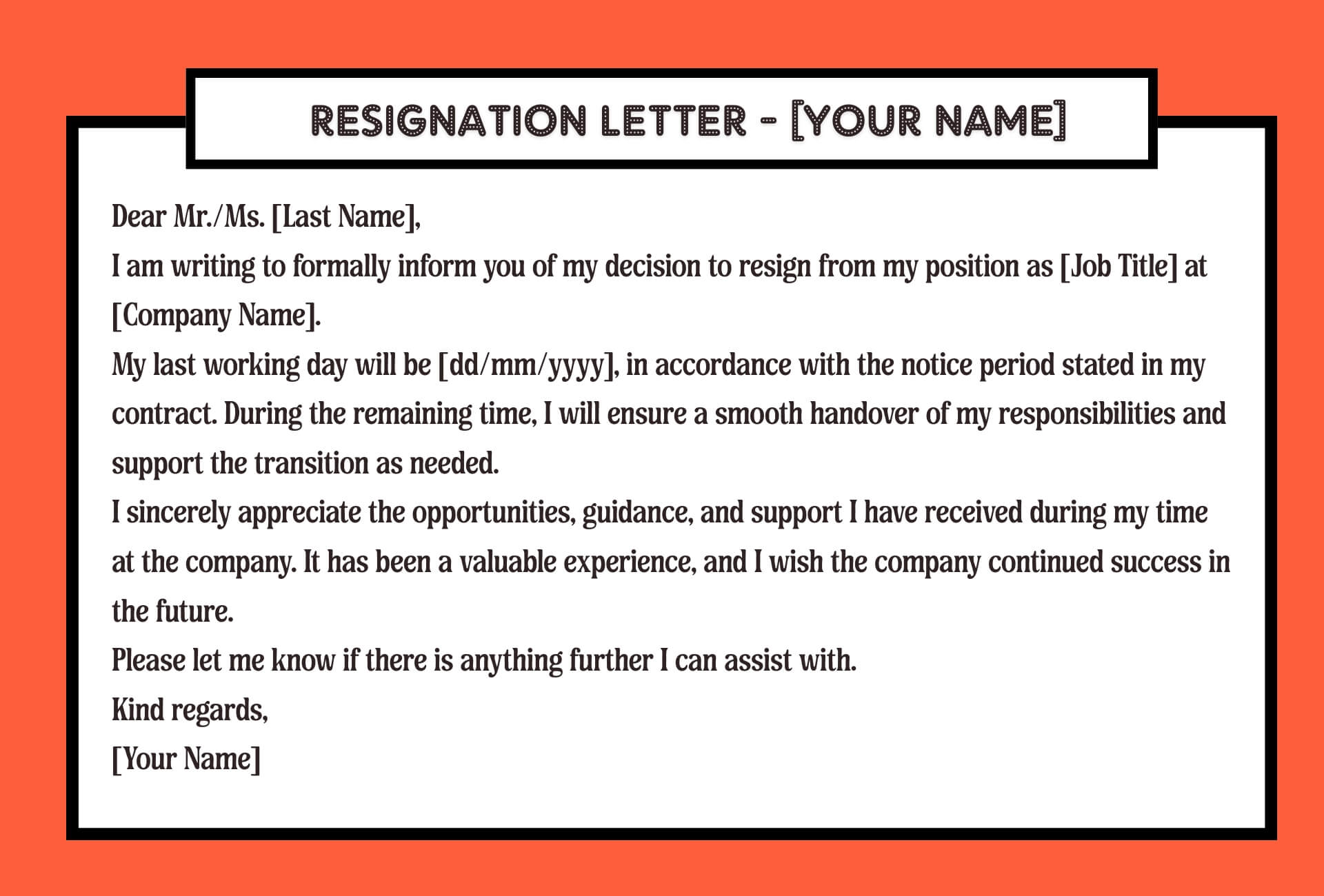 Mẫu email xin nghỉ việc bằng tiếng anh