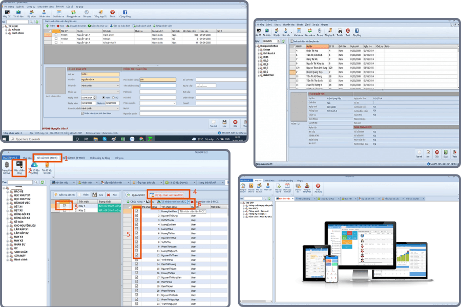 Giao diện phần mềm TAS-ERP