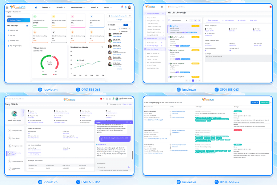 Phần mềm chấm công Lạc Việt Sure HCS