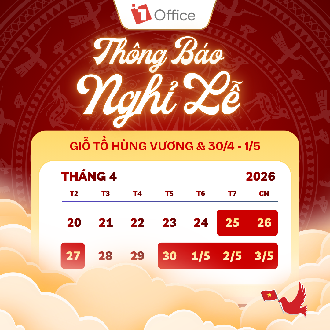 Lịch nghỉ lễ 30/4 - 1/5 năm 2026 chính thức từ nhà nước