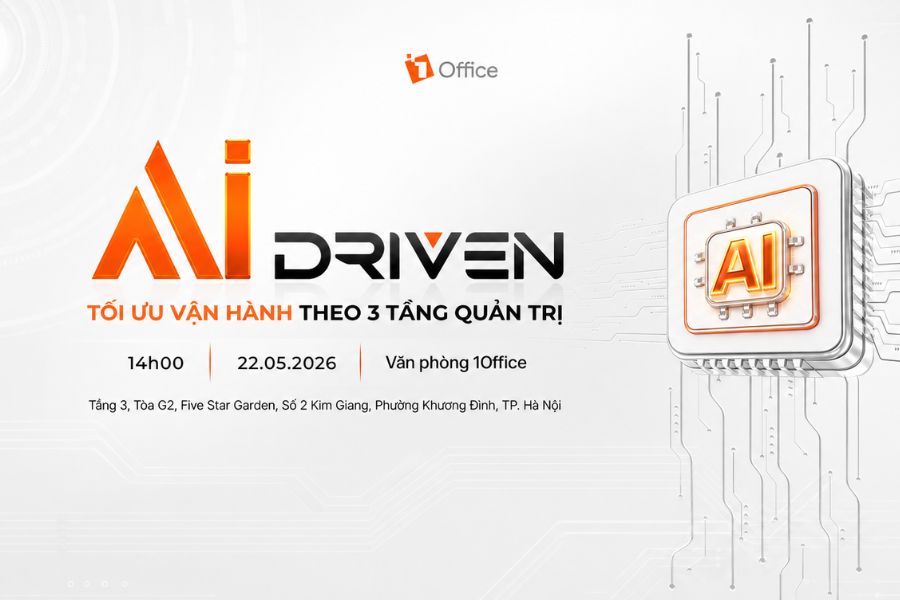 Office tổ chức AI Driven 2026 - Tối ưu vận hành theo 3 tầng quản trị