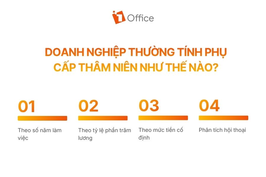 Doanh nghiệp thường tính phụ cấp thâm niên như thế nào?