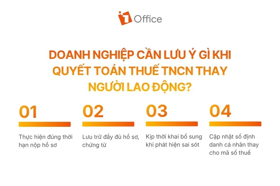 doanh nghiệp cần lưu ý gì khi quyết toán thuế tncn thay người lao động?