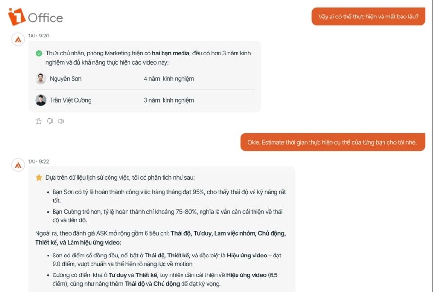 Triển khai quản trị hiệu suất thông minh với 1AI Performance