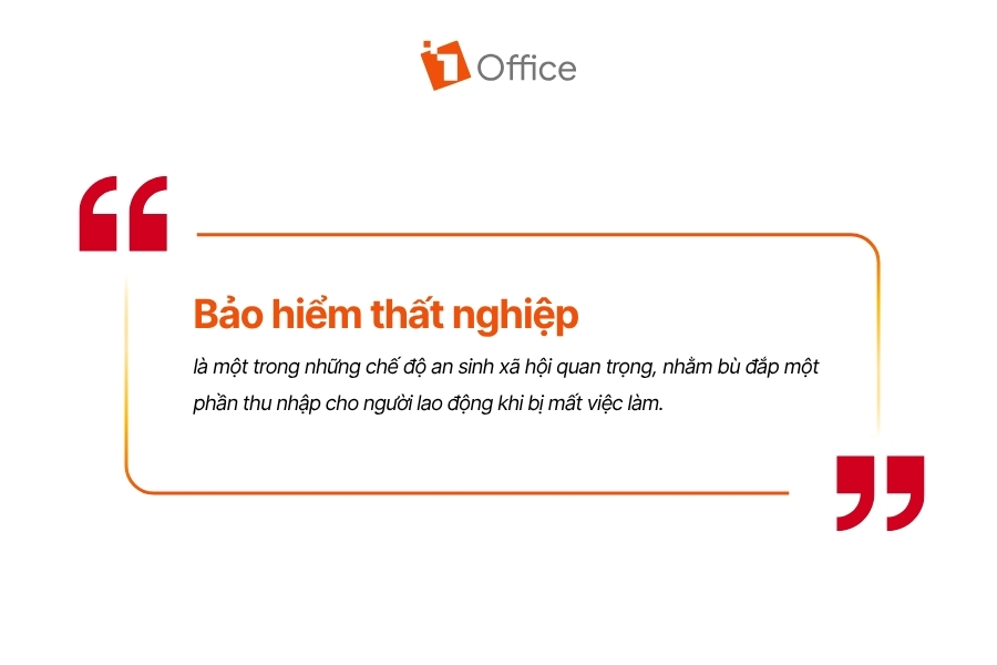 Infographic giới thiệu khái niệm và vai trò của bảo hiểm thất nghiệp.