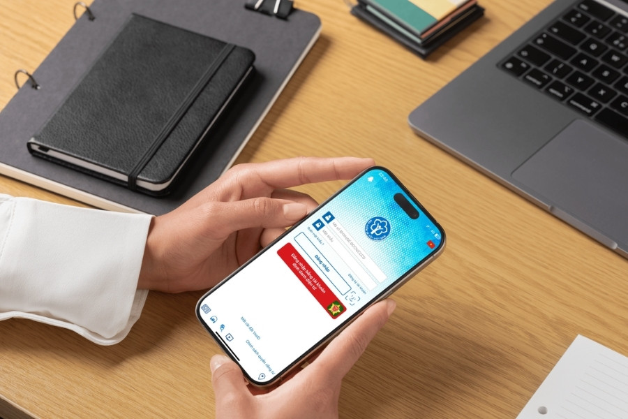 Người lao động thực hiện đăng nhập VssID để nộp hồ sơ trực tuyến