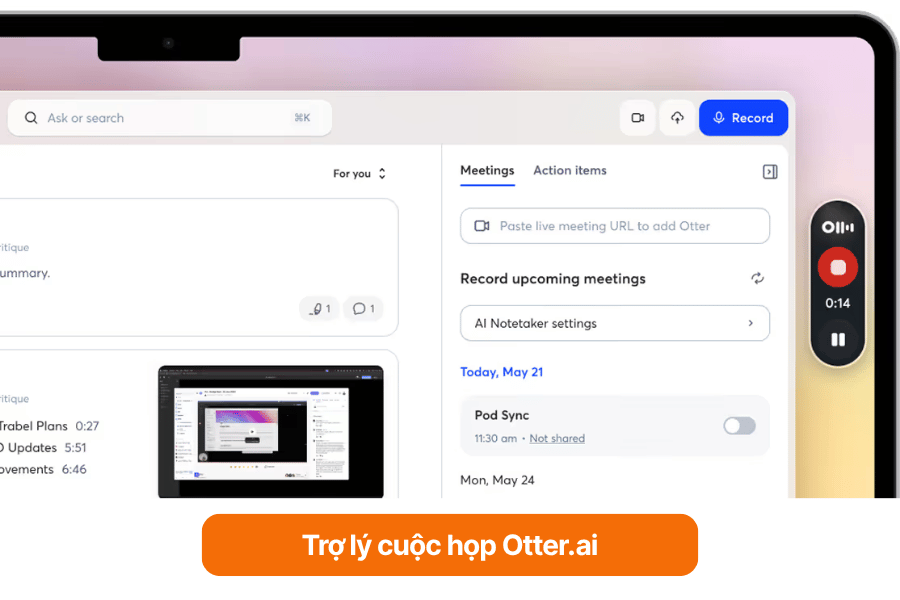 Trợ lý cuộc họp Otter.ai