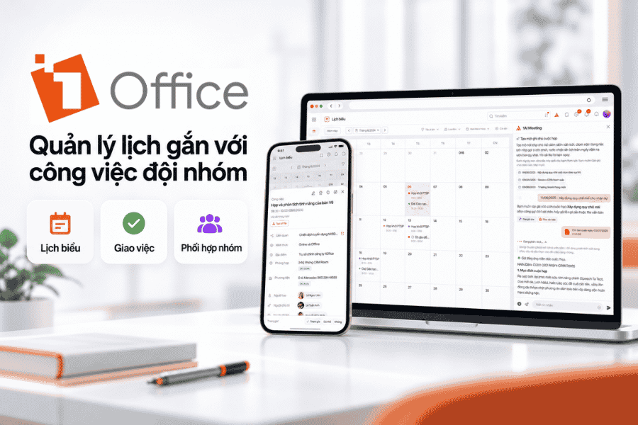 1Office – Quản lý lịch gắn với công việc đội nhóm