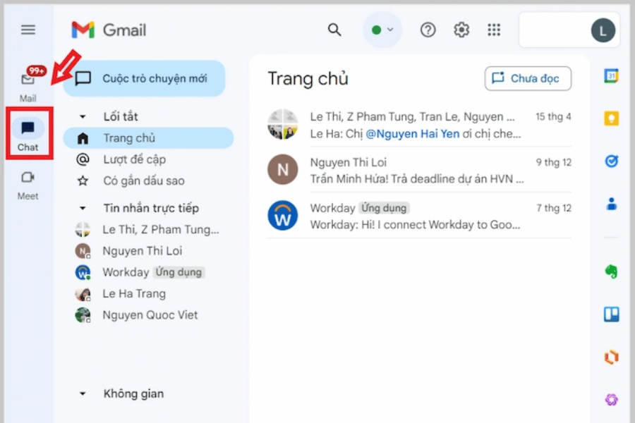 Phần mềm chat nội bộ Google Chat
