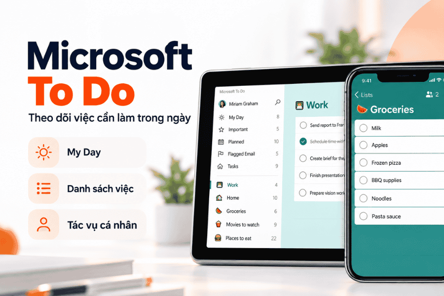 Microsoft To Do – Theo dõi việc cần làm trong ngày