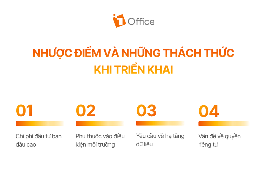 Nhược điểm và những thách thức khi triển khai