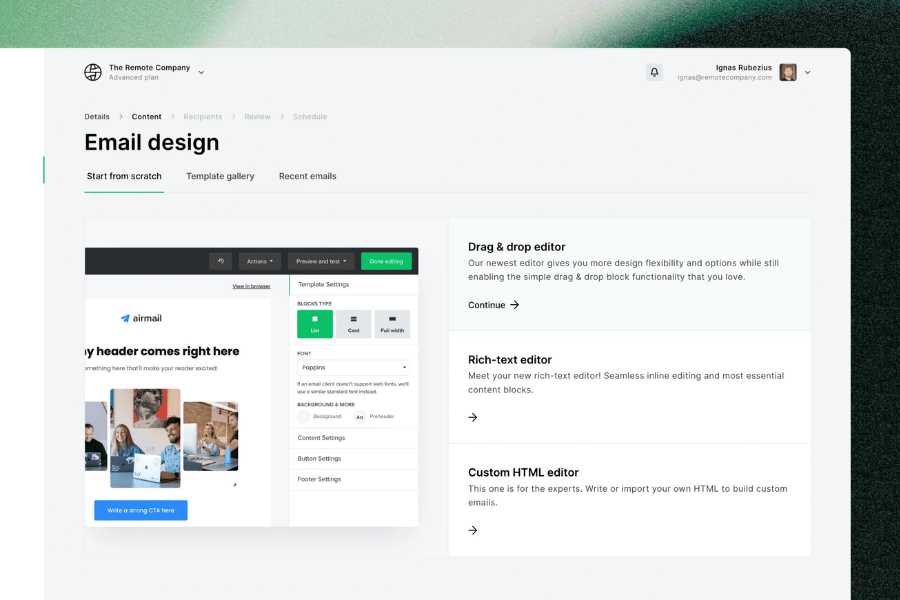 Phần mềm gửi email marketing Mailerlite