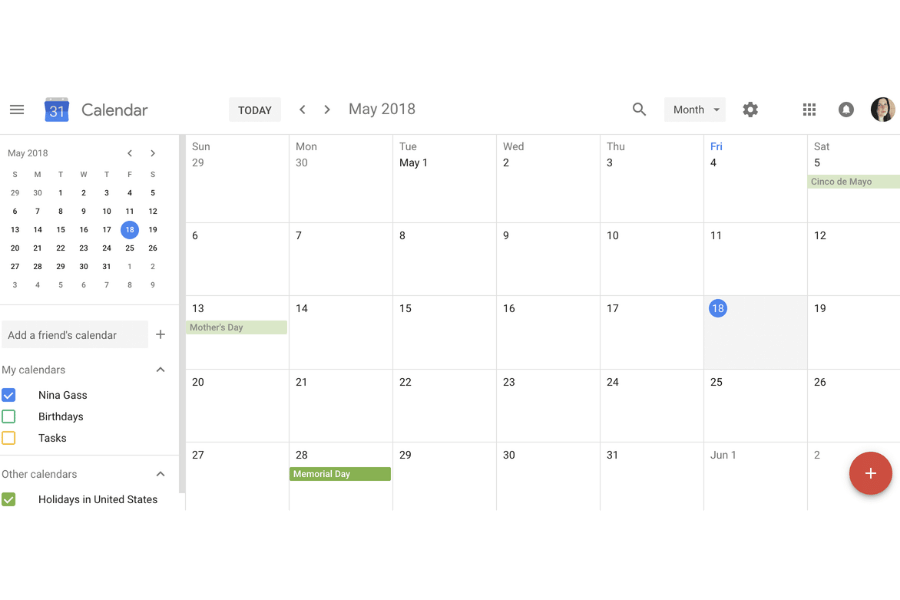 Phần mềm lập thời gian biểu cá nhân Calendar.com