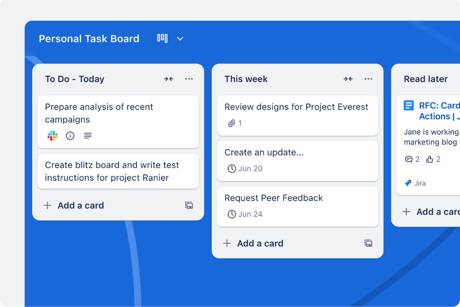 Phần mềm lập thời gian biểu cá nhân Trello