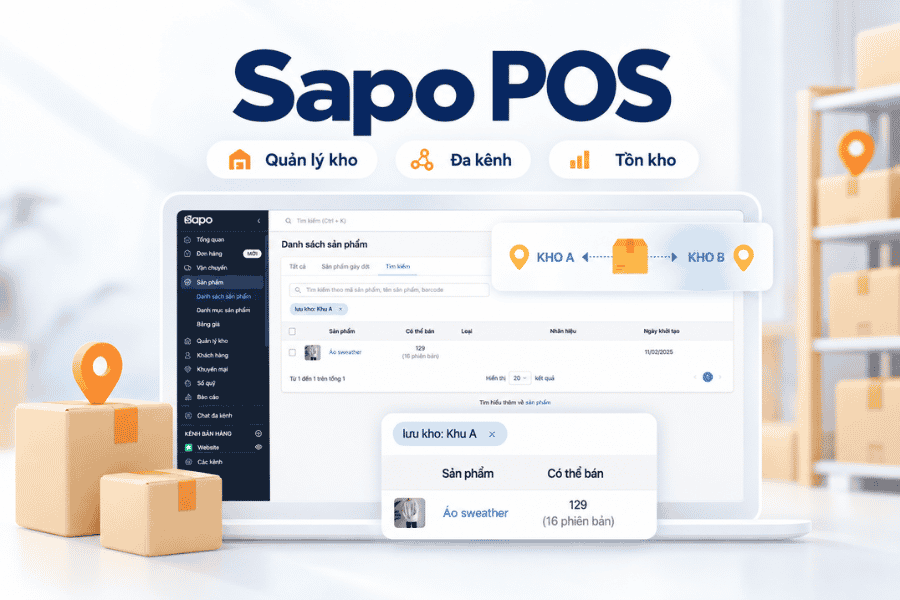 Phần mềm quản lý kho Sapo POS