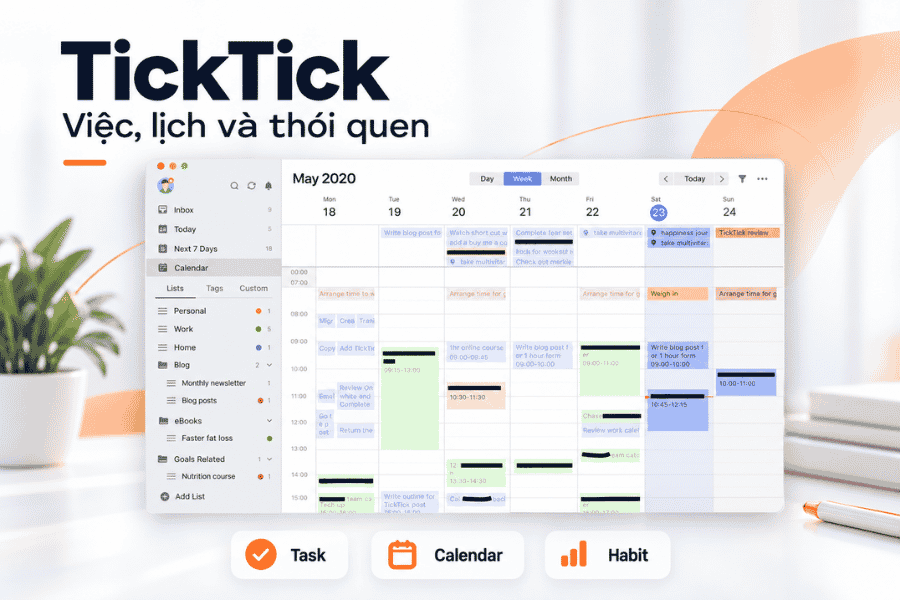 TickTick – Việc, lịch và thói quen