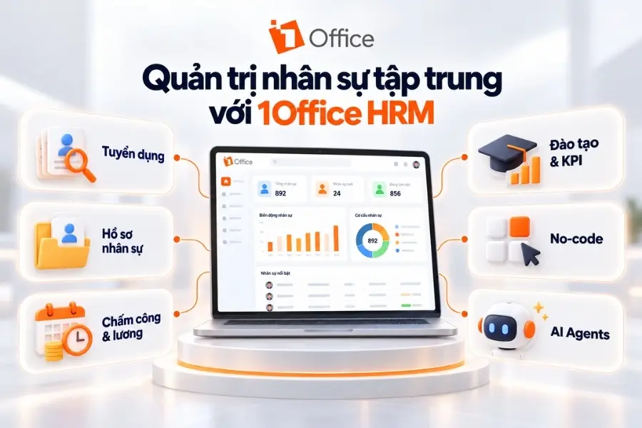 Quản trị nhân sự tập trung với 1Office HRM