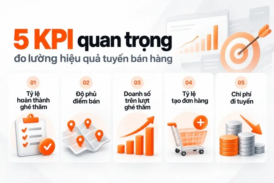 5 KPI đo lường hiệu quả tuyến bán hàng