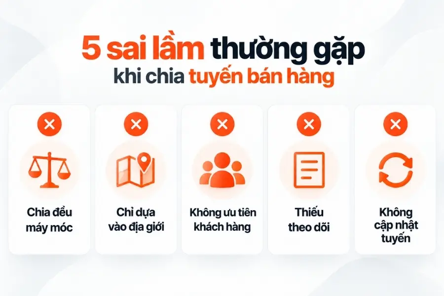 5 sai lầm khiến tuyến bán hàng kém hiệu quả