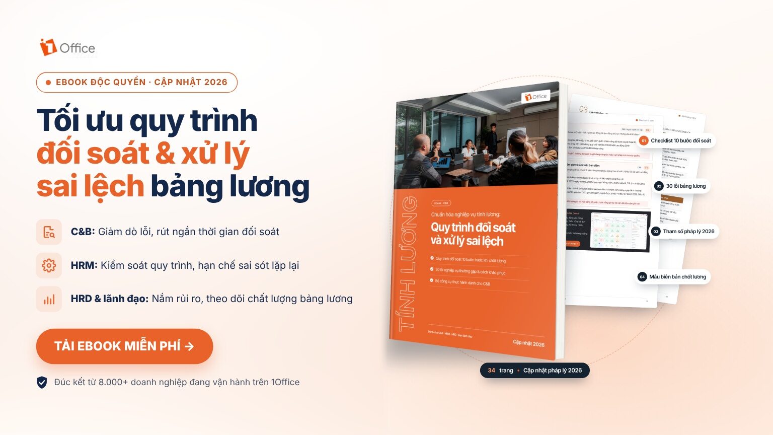 Ebook Tối ưu quy trình đối soát và xử lý sai lệch bảng lương