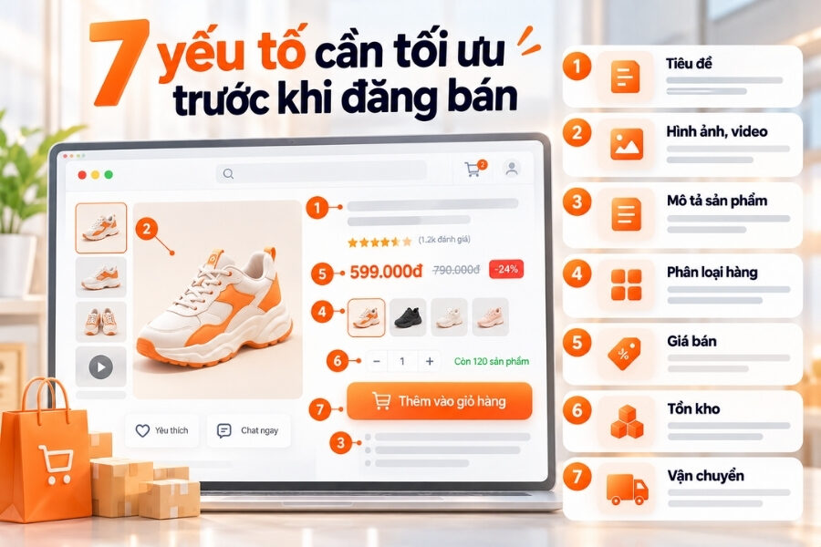 Bảy yếu tố cần kiểm tra để tối ưu thông tin sản phẩm trước khi mở bán
