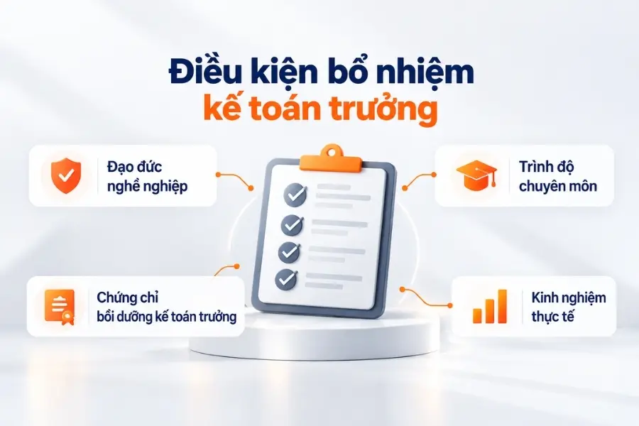 Điều kiện bổ nhiệm kế toán trưởng