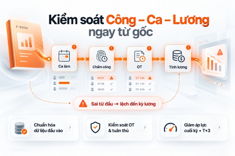 Ba giá trị cốt lõi doanh nghiệp nhận được từ E-book Công – Ca – Lương