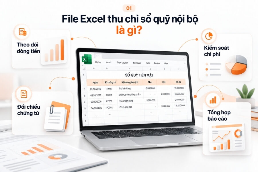 Quản lý thu chi bằng Excel
