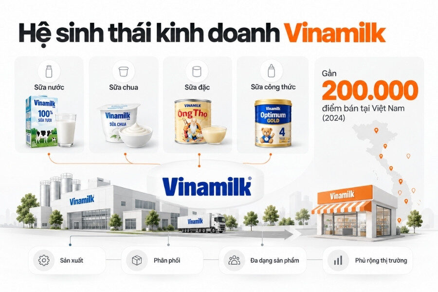 Hệ sinh thái kinh doanh Vinamilk