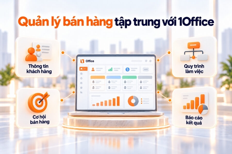 Quản lý thông tin khách hàng và hoạt động bán hàng tập trung với1Office