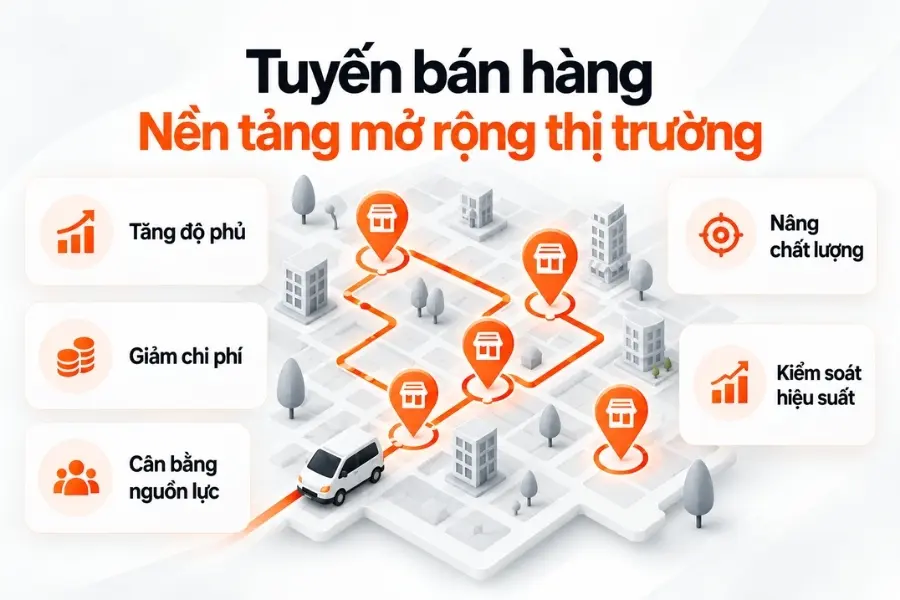 Tuyến bán hàng – Nền tảng mở rộng thị trường